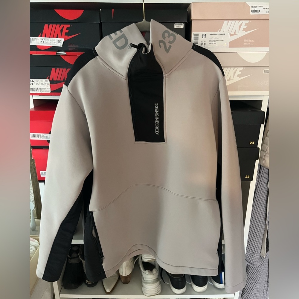 Nike Air Jordan 23 Engineered Fleece Mock-Neck Scuba Neoprene Pullover Large